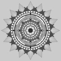 cirkelvormig patroon in de vorm van mandala, decoratief ornament in oosterse stijl, sier mandala ontwerp achtergrond gratis vector