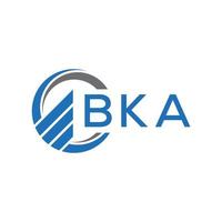 bka vlak accounting logo ontwerp Aan wit achtergrond. bka creatief initialen groei diagram brief logo concept. bka bedrijf financiën logo ontwerp. vector