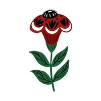 papaver bloem icoon beeld vector