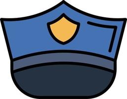 Politie pet vector icoon