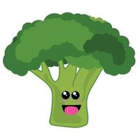 broccoli vector illustratie, groente plant, groen tekenfilm voedsel grafisch ontwerp