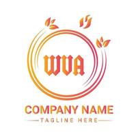 wva brief logo ontwerp, wva vector logo, wva met vorm geven aan, wva sjabloon met bij elkaar passen kleur, wva logo gemakkelijk, elegant, wva luxueus logo, wva vector pro, wva typografie,