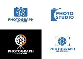 reeks van camera logo, fotografie logo icoon vector sjabloon