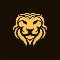 leeuw dier luxe illustratie creatief logo vector
