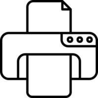 printer vector pictogram