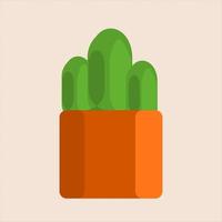 cactus plant.groen fabriek. decoratief planten vector