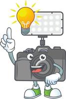 foto camera met verlichting icoon ontwerp vector