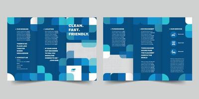 auto wassen drievoud brochure sjabloon, drievoud brochure boekhouding firma folder vector lay-out drievoud mockup pro vector