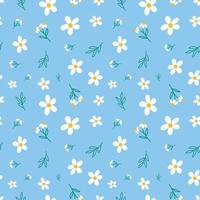 schattig bloemen naadloos patroon vector