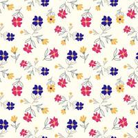 schattig bloemen naadloos patroon vector