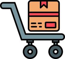 trolley vector pictogram vector