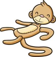 grappig en schattig aap pop voor kinderen vector