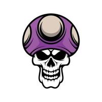 schedel mascotte logo ontwerp vector