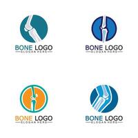 bot logo vector sjabloon symbool.illustratie van gewricht, knie. chiropractie logo