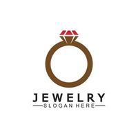 abstract diamant voor sieraden bedrijf logo ontwerp concept vector