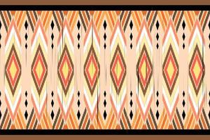 bruin-tint meetkundig etnisch naadloos patroon ontworpen voor achtergrond, behang, traditioneel kleding, tapijt, gordijn, en huis decoratie. vector