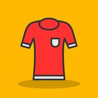 Amerikaans voetbal overhemd vector icoon ontwerp