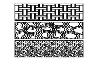 decoratief bloemen patronen, meetkundig sjabloon voor cnc laser snijdend vector