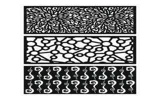 decoratief bloemen patronen, meetkundig sjabloon voor cnc laser snijdend vector