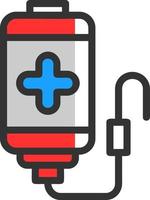 bloed transfusie vector icoon ontwerp