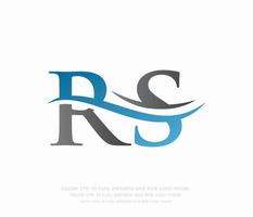 brief r b gekoppeld logo vector