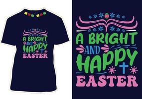 gelukkig Pasen dag t-shirt ontwerp vector