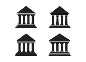 historisch bank regering gebouw vector illustratie