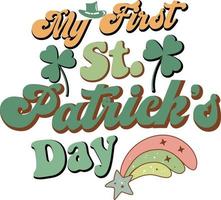 st. Patrick dag sublimatie ontwerp. vector