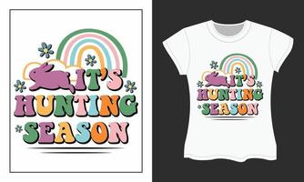 jacht- seizoen, Pasen dag SVG t-shirt ontwerp vector