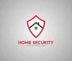 huis veiligheid logo, schild logo sjabloon vector ontwerp