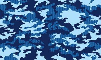 camouflage patroon achtergrond naadloos vector illustratie. klassiek kleding stijl maskeren camo herhaling afdrukken. blauw kleuren marines textuur.