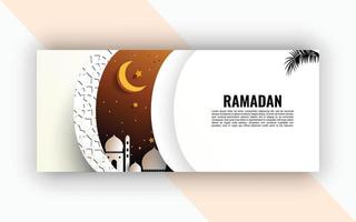 een bladzijde met een Ramadan achtergrond. vector