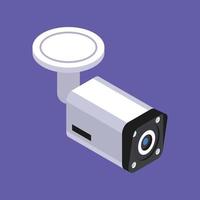 vector illustratie van video veiligheid camera