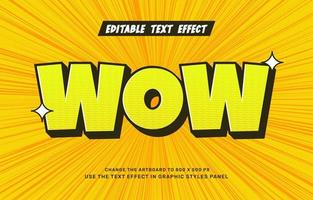 wow komisch teksteffect vector