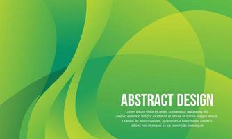 abstract vector ontwerp voor banier en achtergrond ontwerp sjabloon met groen kleur concept