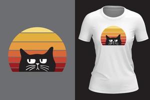 vector kat t overhemd ontwerp voor vrouw