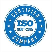 iso certificaat . iso 90012015 logo . iso 9000 certificaat premie vector