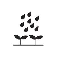 icoon bladeren, plant, ecologie solide icoon, glyph, silhouet. vector