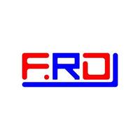 frd brief logo creatief ontwerp met vector grafisch, frd gemakkelijk en modern logo.