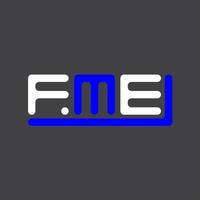 fme brief logo creatief ontwerp met vector grafisch, fme gemakkelijk en modern logo.