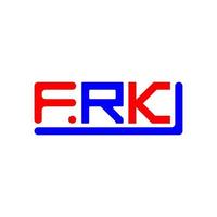 frk brief logo creatief ontwerp met vector grafisch, frk gemakkelijk en modern logo.