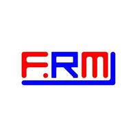 frm brief logo creatief ontwerp met vector grafisch, frm gemakkelijk en modern logo.