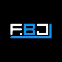 fbj brief logo creatief ontwerp met vector grafisch, fbj gemakkelijk en modern logo.