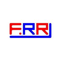 fr brief logo creatief ontwerp met vector grafisch, fr gemakkelijk en modern logo.