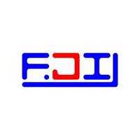 fji brief logo creatief ontwerp met vector grafisch, fji gemakkelijk en modern logo.