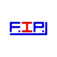 fip brief logo creatief ontwerp met vector grafisch, fip gemakkelijk en modern logo.