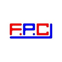 fpc brief logo creatief ontwerp met vector grafisch, fpc gemakkelijk en modern logo.