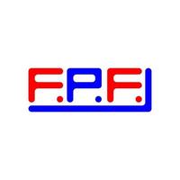 fpf brief logo creatief ontwerp met vector grafisch, fpf gemakkelijk en modern logo.