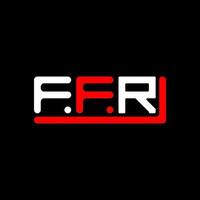 ffr brief logo creatief ontwerp met vector grafisch, ffr gemakkelijk en modern logo.