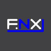 fnx brief logo creatief ontwerp met vector grafisch, fnx gemakkelijk en modern logo.